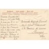 n°26941 - Carte Gaufrée - Fantaisie - Garçon assis sur une barrière avec des lièvres