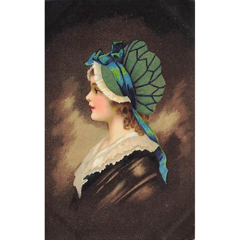 n°26943 - Fantaisie - Clapsaddle - Jeune fille de profil