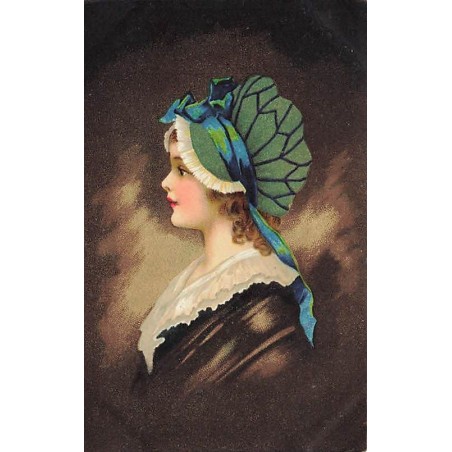 n°26943 - Fantaisie - Clapsaddle - Jeune fille de profil