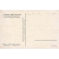 n°26952 - Wini Rocholl - Lièvre habillé en facteur distribuant des lettres et des oeufs à l'aide d'oies