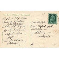 n°26979 - Carte Gaufrée - Nouvel An - Glückliches Neujahr 1912 - Deux fillettes hollanaises