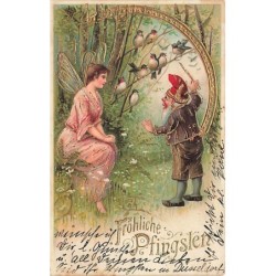 n°26980 - Carte Gaufrée -...