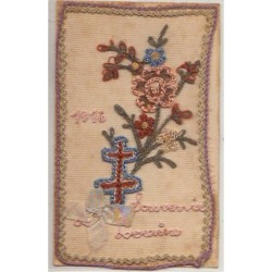 n°27004 - Carte Brodée -...