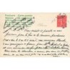 n°27011 - Carte Gaufrée - Clapsaddle - Joyeuses Pâques - Lapin jouant de la trompette près d'un oeuf