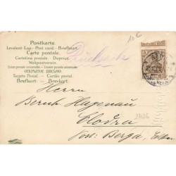n°27026 - Nouvel An - Glückliches 1904 - Ange sur un train renversant un carosse
