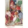 n°27029 - Oilette - Joyeux Noël - Enfants accueillant le Père Noël