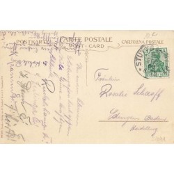 n°27041 - Fantaisie - Flatscher - Enfant jouant de la flûte assis sur une pierre au milieu d'un pré