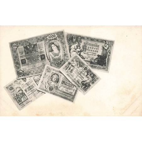 n°27047 - Représentation de Monnaie - Billets de banque en couronnes autrichiennes