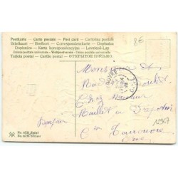 n°12967 - Carte Gaufrée - Joyeuses Pâques - Berger avec ses moutons