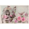 n°27056 - Fantaisie - Jeune fille dans des ailes de papillon - Surréalisme