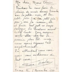 n°27064 - L'aviation en 1911 - Couple dans une nacelle d'un ballon piloté par un homme