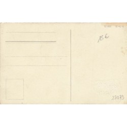 n°27073 - Joyeux Noël - Ange et Père Noël près d'un portail d'une maison