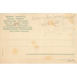 n°27074 - Carte à Système Lumineux - Hold to Light - Noël - Fillettes et Père Noël