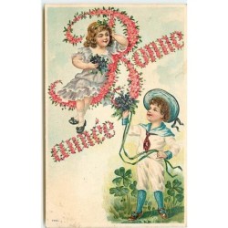 n°12974 - Carte Gaufrée -...
