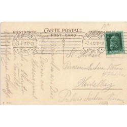 n°27084 - Flatscher - Fröhliche Ostern - Bébé assis, lisant pour des poussins, une poule et un coq