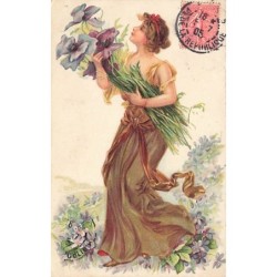 n°27095 - Carte Gaufrée -...