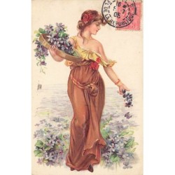 n°27096 - Carte Gaufrée -...