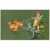 n°27118 - MSIB 14039- Fröhliche Ostern - Ange sur un char fleuri, tiré par des poussins