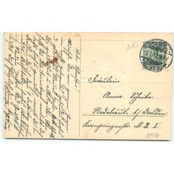 n°12977 - Carte Gaufrée - Die Besten Wünsche zum Neuen Jahre - Enfants cachetant une lettre - style Ebner
