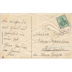 n°27135 - Carte Gaufrée - SER 281 - Nouvel An - Enfant prenant des pièces d'or dans un porte-monnaie