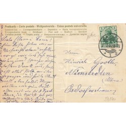 n°27140 - Carte Gaufrée - Nouvel An - Jeune couple prenant le thé sous un champignon