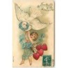 n°12983 - Carte Gaufrée - Amitié Sincère - Ange porté par une colombe