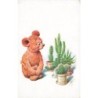 n°27150 - Fantaisie - Ours en peluche près de cactus - Teddy Bear