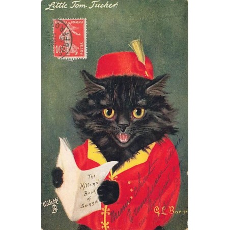 n°27163 - Illustrateur G.L. Barnes - Little Tom Tucker - Chat habillé