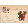 n°27168 - Noël - Herzlichen Weihnachtsgruss - Enfants se retrouvant dans la neige