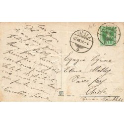n°27173 - Carte Gaufrée - Noël - Buon Natale - Les Trois Rois Mages apportant les cadeaux, suivant l'étoile du Berger