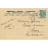 n°27177 - Carte Gaufrée - Buona Pasqua - Lièvres habillées portant des paniers remplis d'oeufs