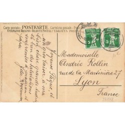 n°27178 - Pâques - Flatscher - Fröhe Oster - Deux fillettes assises près de lapins