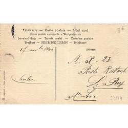 n°27184 - Fantaisie - Les temps sont durs - Homme tenant une petite voiture faisant la manche