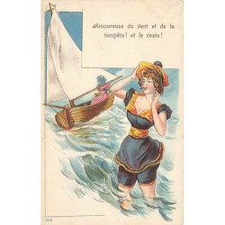 n°27189 - Carte Gaufrée -...