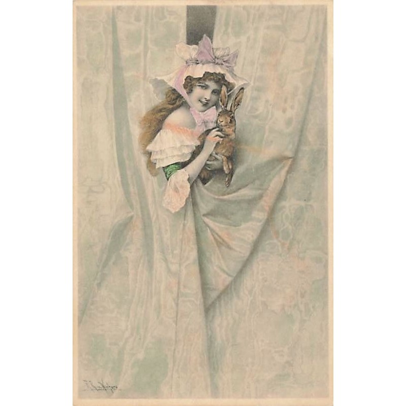 n°27196 - RR Wichera - MM Vienne 138 - Jeune fille portant un lièvre dans les bras
