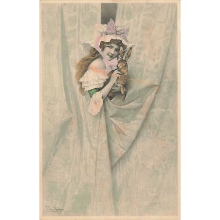 n°27196 - RR Wichera - MM Vienne 138 - Jeune fille portant un lièvre dans les bras
