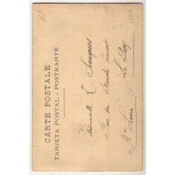 n°27204 - Carte Brodée Tissée Soie - Oiseaux dans leur nid