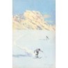 n°27205 - Illustrateur - Pellegrini - Hommes sur des skis en pleine descente