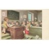n°27209 - Illustrateur - A. Bertiglia - Une salle de classe, un enfant de faisant interroger