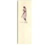 n°13026 - S. Bompard - Jeune femme portant un chien (format 4,5 x 14 cm)