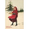 n°27229 - Noël - Meissner - Fröhliche Weihnacht - Jeune fille portant un sapin
