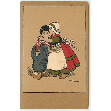n°10315 - Carte Illustrateur - Ethel Parkinson - Jeunes Hollandais : réconfort