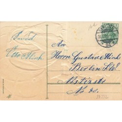 n°27232 - Carte Gaufrée - Nouvel An - Prosit Neujahr - Cocher et ses chevaux