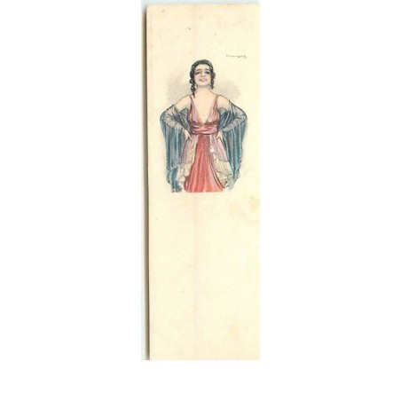 n°13027 - S. Bompard - Jeune femme (format 4,5 x 14 cm)