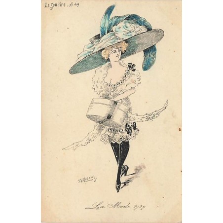 n°27253 - Illustrateur - Roberty - La Mode 1909 - Le Sourire n°49
