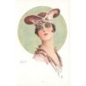 n°27255 - Illustrateur - Pickuick - Jeune femme brune portant un chapeau