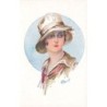 n°27258 - Illustrateur - Pickuick - Jeune femme brune portant un chapeau marron