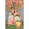 n°27263 - Illustrateur - Chiostri - Une couple sous un arbre, avec un mouton