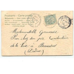 n°13041 - Carte Gaufrée - Joyeuses Pâques - Poussins et fleurs