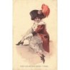n°27309 - Illustrateur - Moda Kalhotové sukné v PRaze - Femme remettant une chaussure